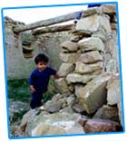 Picture of a boy climbing on rocks